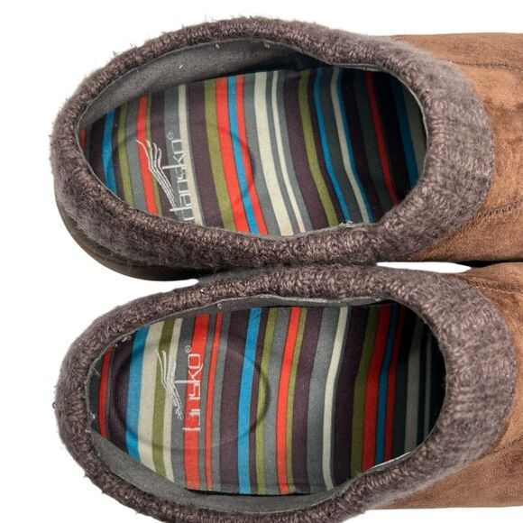 Dansko Eartha Suede Leather Slip‎ On Clog Comfort Shoes Size 37 Brown 6.5-7 - Picture 3 of 11